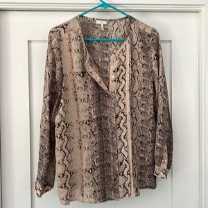 Joie button down long sleeve top